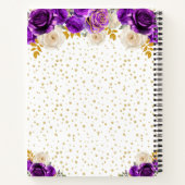 パープルフローラプリンセスキンセアニラ ノートブック (裏面)