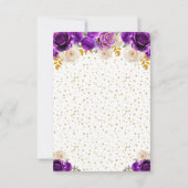 パープルフローラプリンセスキンセアニラ 出欠カード (裏面)