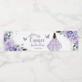 パープルフローラプリンセスシルバーキンセアニラ16 15 ペットボトルラベル (シングルラベル)