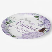 パープルフローラプリンセスシルバーキンセアニラ16 15 ペーパープレート (アングル)