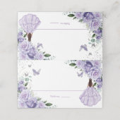 パープルフローラプリンセスシルバーキンセアニラXV 16 プレイスカード (外部開封)