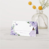 パープルフローラプリンセスシルバーキンセアニラXV 16 プレイスカード (裏面)