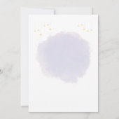 パープルフローラベビーシャワー招待状カード 招待状 (裏面)