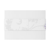 パープルフローラベリーとグレーダマスク 招待状ベリーバンド (裏面例)