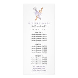 パープルフローラベーカリーサービス価格 ラックカード