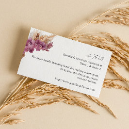 パープルフローラボホ詳細 エンクロージャーカード