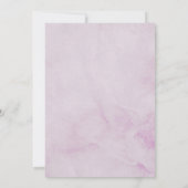 パープルフローラボホ〔雄ジカの〕枝角ベビーシャワー招待状 招待状 (裏面)