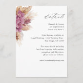 パープルフローラボー詳細エンクロージャカード エンクロージャーカード (正面)