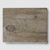 パープルフローラメイスン素朴結婚ジャー ゲストブック (裏面)