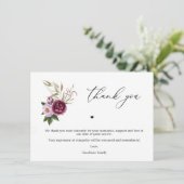 パープルフローラメモリアルサービスサンキューカード サンキューカード (スタンド正面)