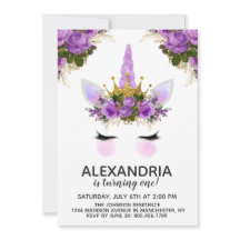 パープルフローラユニコーンプリンセス誕生日