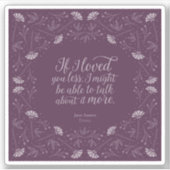 パープルフローララブ引用文エマジェーンオースティン シール (正面)