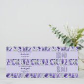 パープルフローララベンダーガーデンソープベリーバンド 招待状 (スタンド正面)