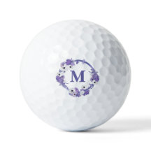 パープルフローラリースモノグラム