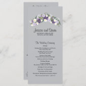 パープルフローラリース | 式典プログラム プログラム (正面/裏面)