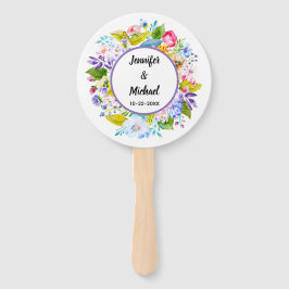 パープルフローラロマン結婚チズゲストファン ハンドファン