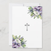 パープルフローラ写真追悼式 招待状 (裏面)