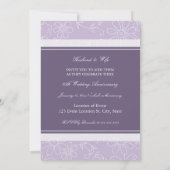 パープルフローラ写真25周年記念招待状 招待状 (裏面)