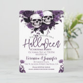 パープルフローラ大人ハローウィンパーティ 招待状 (スタンド正面)