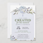 パープルフローラ女性教会カンファレンス 招待状 (正面)