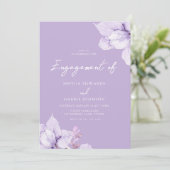 パープルフローラ婚約パーティ 招待状 (スタンド正面)