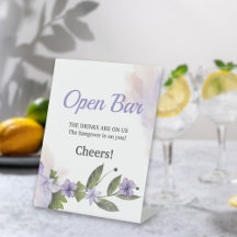 パープルフローラ庭園の結婚式オープンバー