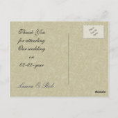 パープルフローラ感謝していユー ポストカード (裏面)