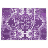 パープルフローラ抱き枕 ラージペーパーバッグ (裏面)