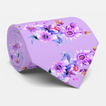 パープルフローラ水彩新郎結婚の