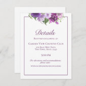 パープルフローラ消防士の詳細と情報 エンクロージャーカード (正面/裏面)