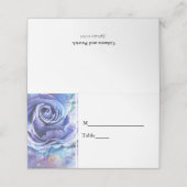 パープルフローラ結婚のテーブル座席表 プレイスカード