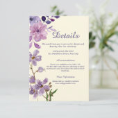 パープルフローラ結婚の詳細エンクロージャカード エンクロージャーカード (スタンド正面)