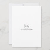 パープルフローラ結婚サンキューカード サンキューカード (裏面)