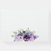 パープルフローラ結婚ズ ゲストブック (裏面)