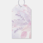 パープルフローラ結婚ズ・サンキュー ギフトタグ (裏面)