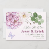 パープルフローラ結婚ズ セーブザデート (正面)