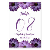 パープルフローラ結婚ズ テーブルナンバー (裏面)