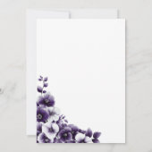 パープルフローラ結婚ズ 招待状 (裏面)