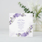 パープルフローラ結婚ズ 招待状 (スタンド正面)