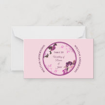 パープルフローラ結婚リングや輪座席表