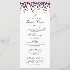 パープルフローラ結婚式 プログラム