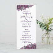 パープルフローラ結婚式 プログラム (スタンド正面)