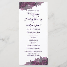 パープルフローラ結婚式 プログラム