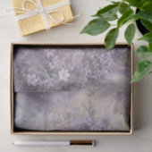 パープルフローラ藤薄紫タイポグラフィデコパージュ 薄葉紙 (ギフト)