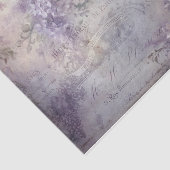 パープルフローラ藤薄紫タイポグラフィデコパージュ 薄葉紙 (詳細)