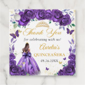 パープルフローラ蝶キンセアニラプリンセス フェイバータグ (正面)