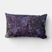 パープルフローラ装飾用クッション ランバークッション (裏面)