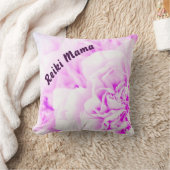 パープルフローラ霊気ママ クッション (ブランケット)
