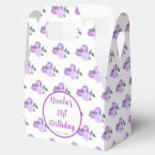 パープルフローラ21歳の誕生日 フェイバーボックス (オープン)