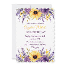 パープルフローラ60th birthday party